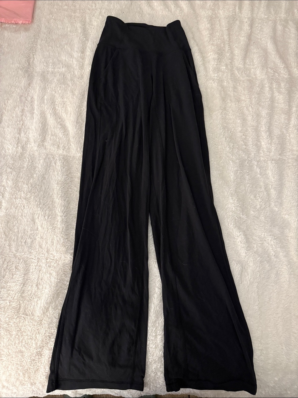 lululemon athletica Black Wide-Leg Flow Pants